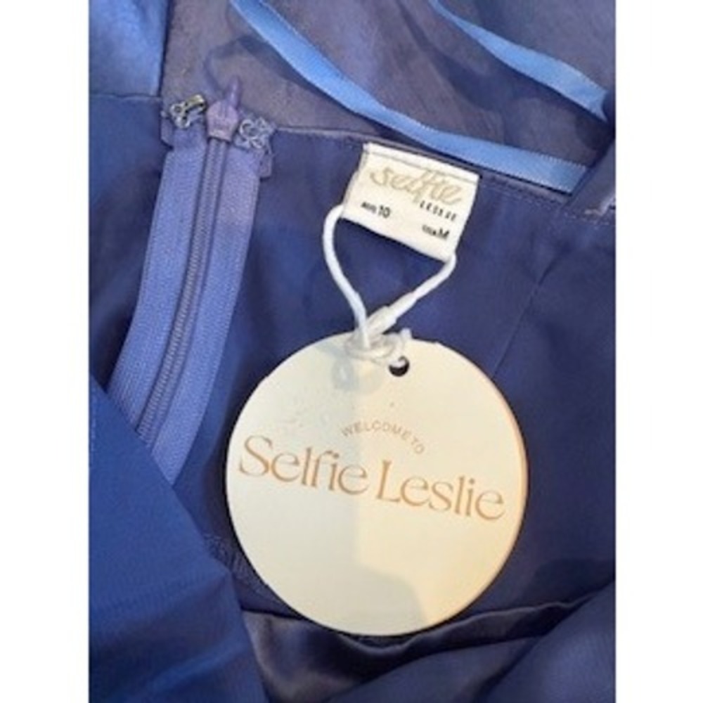 Selfie‎ Leslie Mini Dress Midnight Blue Sleeveless Party Cocktail Womens - Picture 3 of 8
